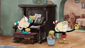 Screenshots from the 2022 Netflix cartoon Piano Lesson