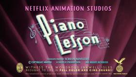 Screenshots from the 2022 Netflix cartoon Piano Lesson