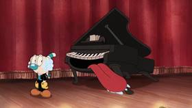 Screenshots from the 2022 Netflix cartoon Piano Lesson