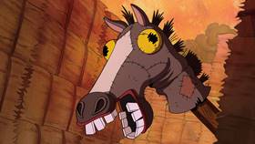 Screenshots from the 2022 Netflix cartoon Release the Demons!