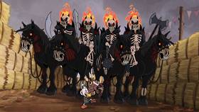 Screenshots from the 2022 Netflix cartoon Release the Demons!