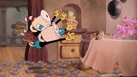 Screenshots from the 2022 Netflix cartoon Rats All Folks!