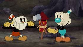 Screenshots from the 2022 Netflix cartoon Lost in the Woods