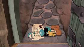 Screenshots from the 2022 Netflix cartoon Lost in the Woods