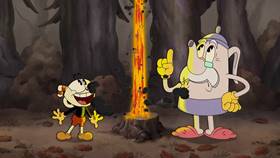 Screenshots from the 2022 Netflix cartoon Lost in the Woods