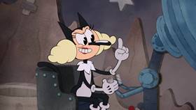 Screenshots from the 2022 Netflix cartoon Cupstaged