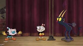 Screenshots from the 2022 Netflix cartoon Cupstaged