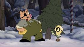 Screenshots from the 2022 Netflix cartoon Holiday Tree-dition