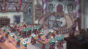 Screenshots from the 2022 Netflix cartoon A Very Devil Christmas