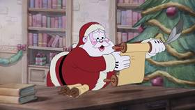 Screenshots from the 2022 Netflix cartoon A Very Devil Christmas