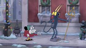 Screenshots from the 2022 Netflix cartoon A Very Devil Christmas