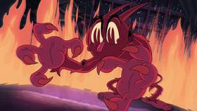 Screenshots from the 2022 Netflix cartoon A Very Devil Christmas