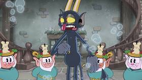 Screenshots from the 2022 Netflix cartoon A Very Devil Christmas