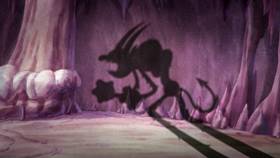 Screenshots from the 2022 Netflix cartoon A Very Devil Christmas