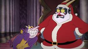 Screenshots from the 2022 Netflix cartoon A Very Devil Christmas