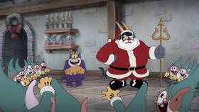 Screenshots from the 2022 Netflix cartoon A Very Devil Christmas