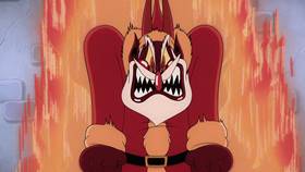 Screenshots from the 2022 Netflix cartoon A Very Devil Christmas