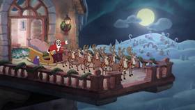 Screenshots from the 2022 Netflix cartoon A Very Devil Christmas