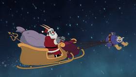 Screenshots from the 2022 Netflix cartoon A Very Devil Christmas