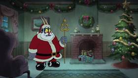 Screenshots from the 2022 Netflix cartoon A Very Devil Christmas