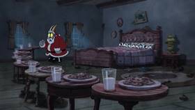 Screenshots from the 2022 Netflix cartoon A Very Devil Christmas