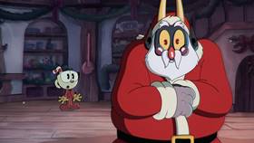 Screenshots from the 2022 Netflix cartoon A Very Devil Christmas