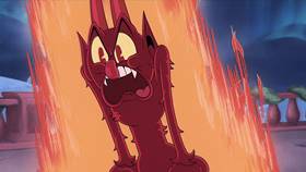 Screenshots from the 2022 Netflix cartoon A Very Devil Christmas