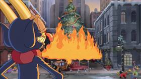 Screenshots from the 2022 Netflix cartoon A Very Devil Christmas