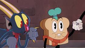 Screenshots from the 2022 Netflix cartoon A Very Devil Christmas