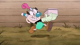 Screenshots from the 2022 Netflix cartoon Special Delivery