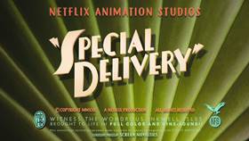 Screenshots from the 2022 Netflix cartoon Special Delivery