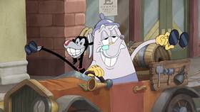 Screenshots from the 2022 Netflix cartoon Joyride