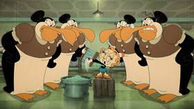 Screenshots from the 2022 Netflix cartoon Dance With Danger