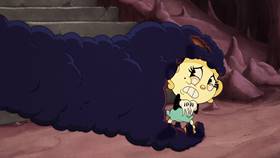 Screenshots from the 2022 Netflix cartoon The Devil & Ms. Chalice