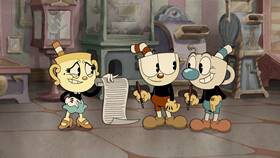 Screenshots from the 2022 Netflix cartoon The Devil & Ms. Chalice