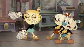 Screenshots from the 2022 Netflix cartoon The Devil & Ms. Chalice