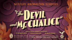 Screenshots from the 2022 Netflix cartoon The Devil & Ms. Chalice