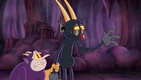 Screenshots from the 2022 Netflix cartoon The Devil & Ms. Chalice