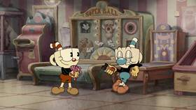 Screenshots from the 2022 Netflix cartoon The Devil & Ms. Chalice