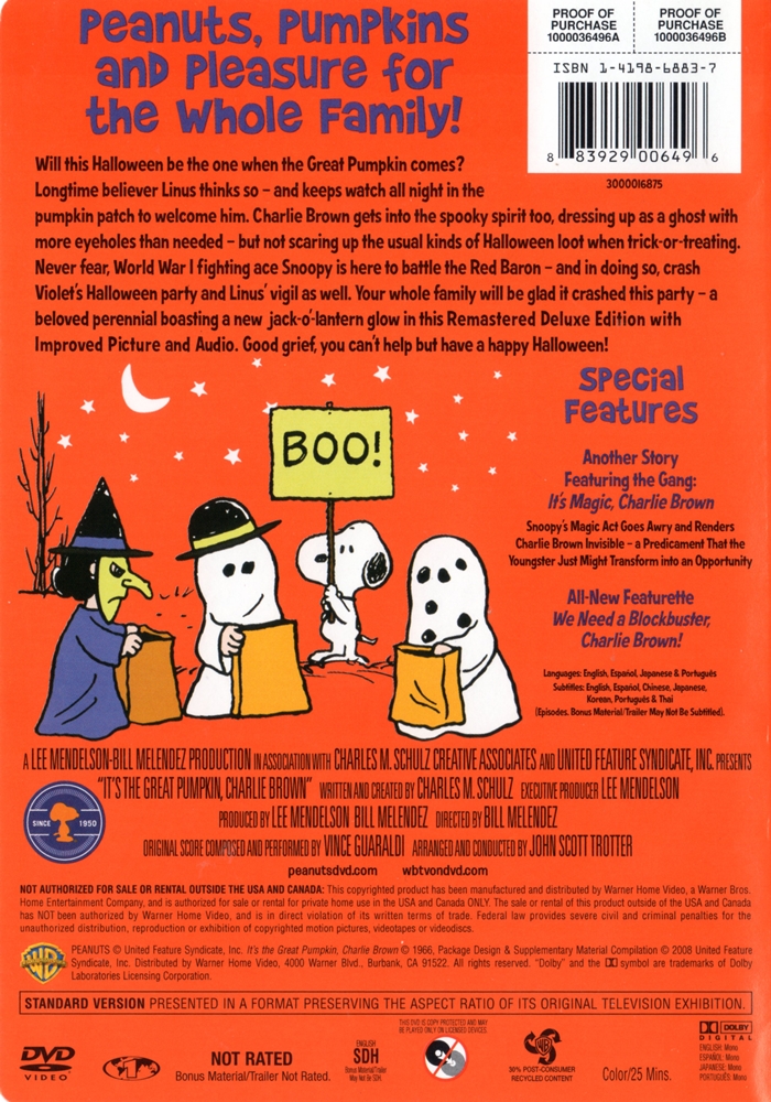 It s The Great Pumpkin Charlie Brown Remastered Deluxe Edition The