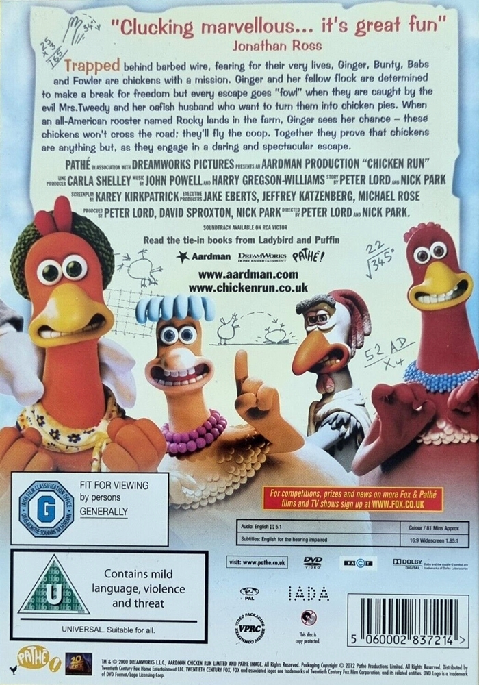 Chicken Run - The Internet Animation Database