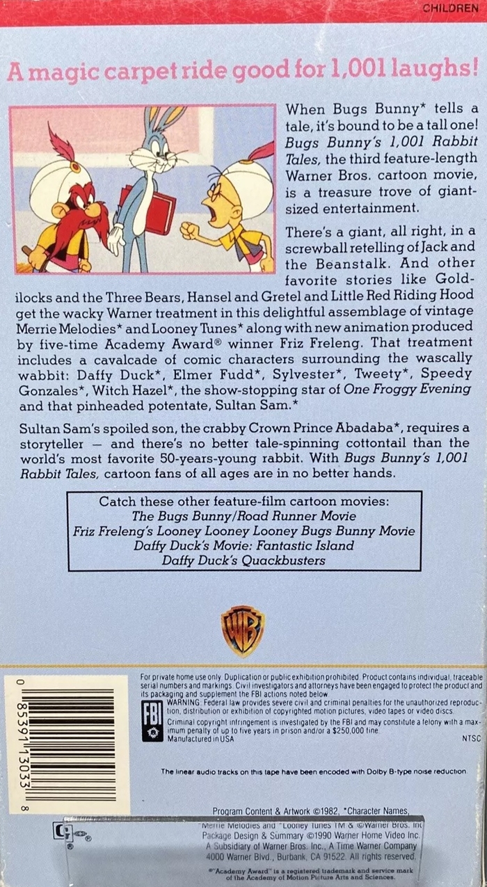 Bugs Bunny's 1001 Rabbit Tales - The Internet Animation Database