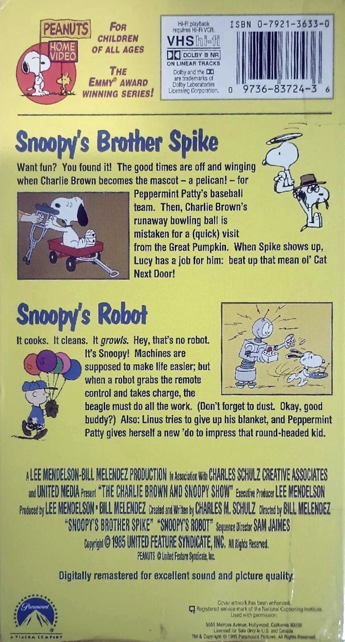 The Charlie Brown and Snoopy Show Vol. 8: Snoopy's Brother Spike