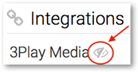 View API keys for 3Play Media closed captioining integration with Cattura
