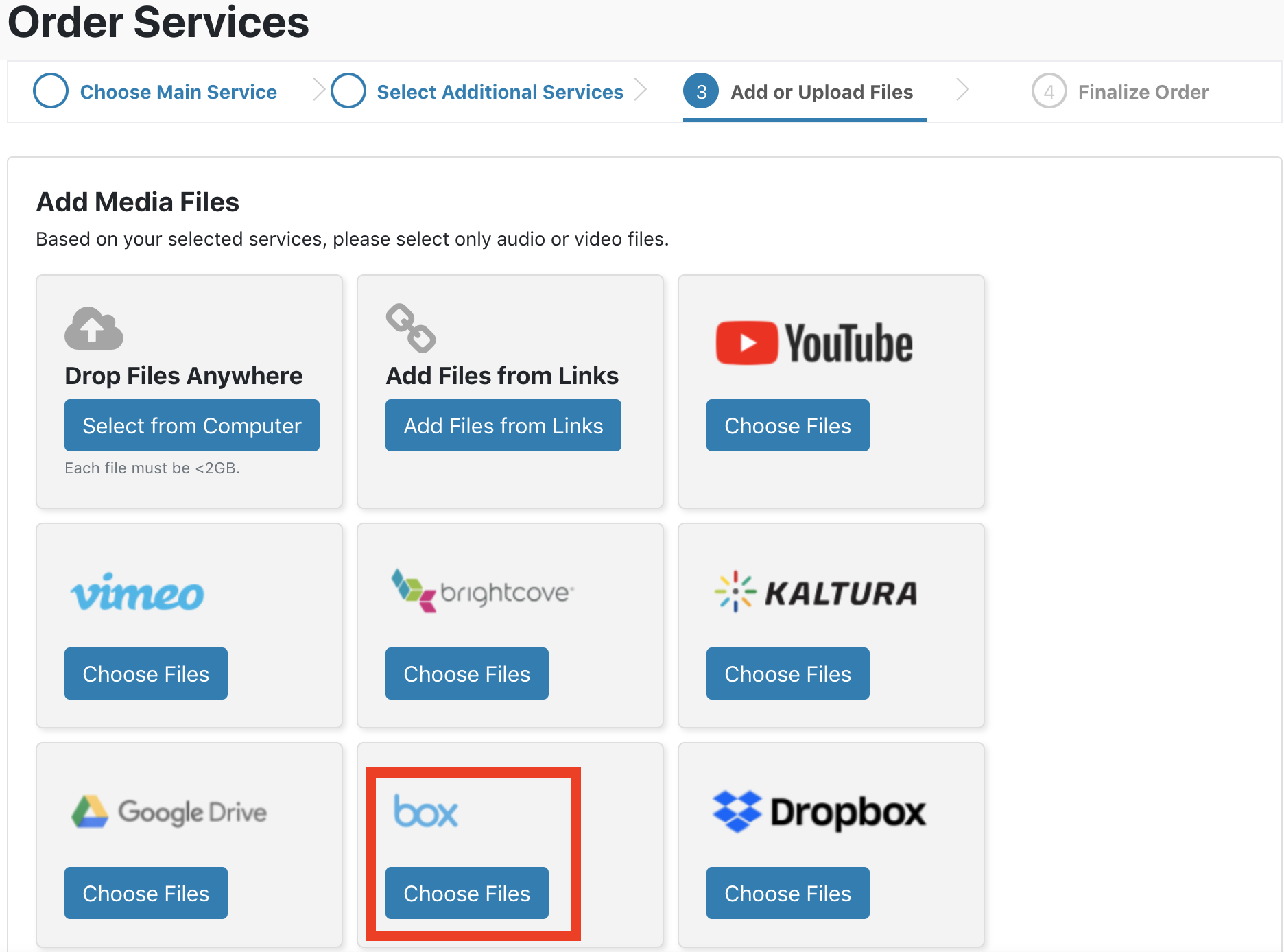 Linked Cloud Storage Account
