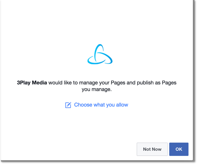 Select Facebook Page to Unlink