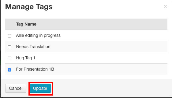 Click to tag file