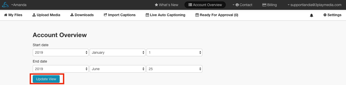 update view button