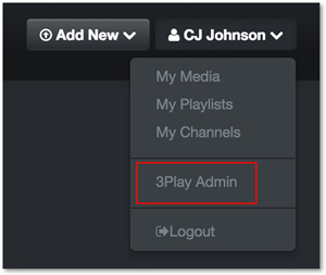 3Play Admin for MediaSpace caption requests