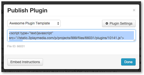 Copy Captions Plugin Template code